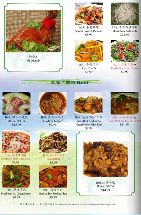 Chinese Halal Restaurant Menu Menu For Chinese Halal Restaurant North York Toronto