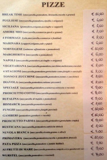 Menu di Break Time Cafè 