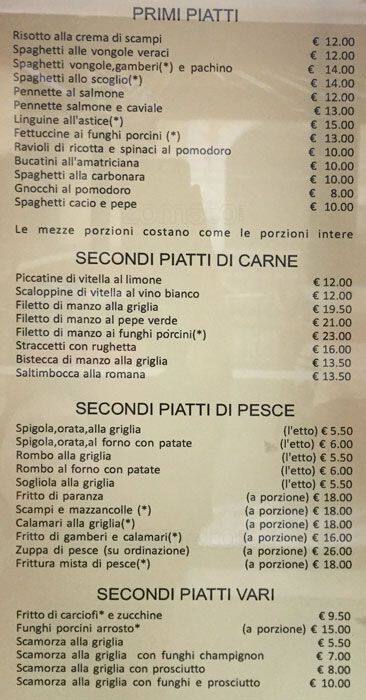 Menu di L'antica Roma 