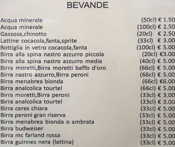 Menu di L'antica Roma 