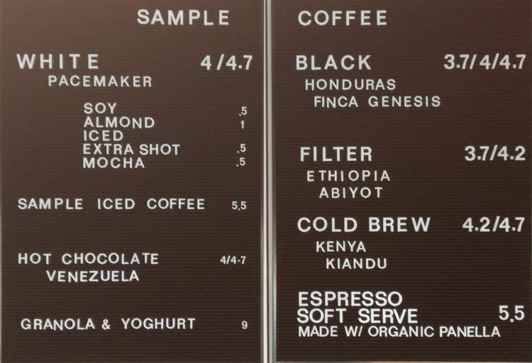 sample coffee menu menu for sample coffee surry hills sydney coffee menu sample