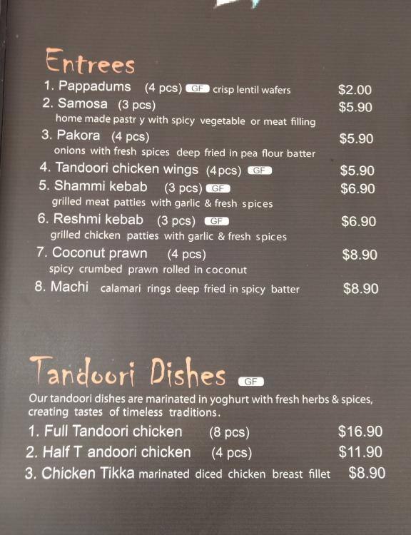 Santoor Indian Cuisine Menu, Menu for Santoor Indian Cuisine