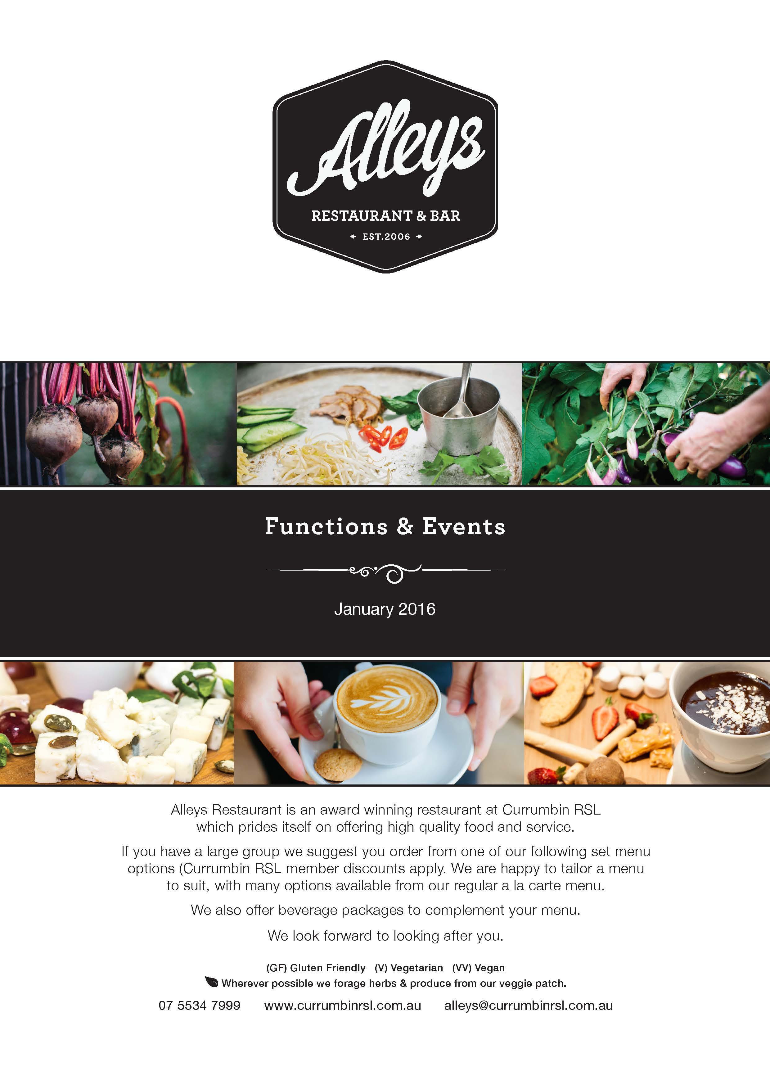 Menu at Currumbin RSL pub & bar, Currumbin