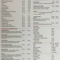 Avenue Deli Menu Menu For Avenue Deli Lexington Boston