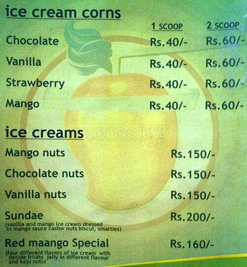 Carta de Red Mango