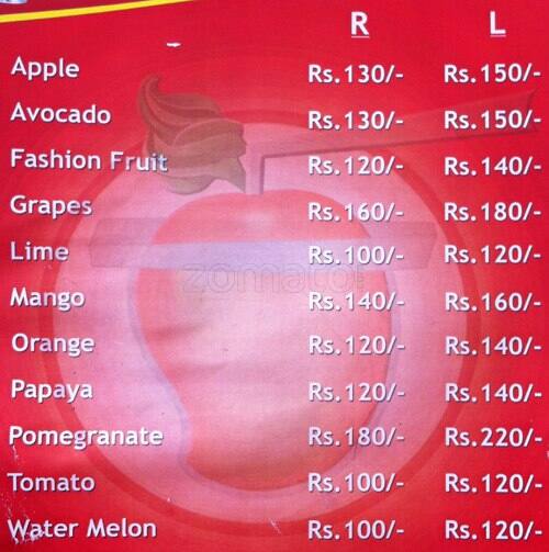 Carta de Red Mango
