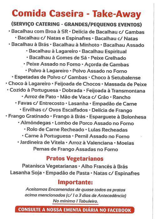 Churrasqueira S R меню