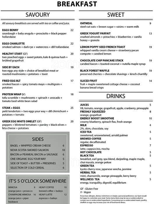 Velvet Glove Restaurant Menu, Menu for Velvet Glove