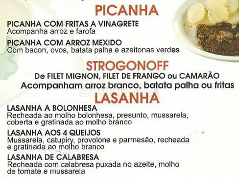 A Panqueca - Moema cardápio