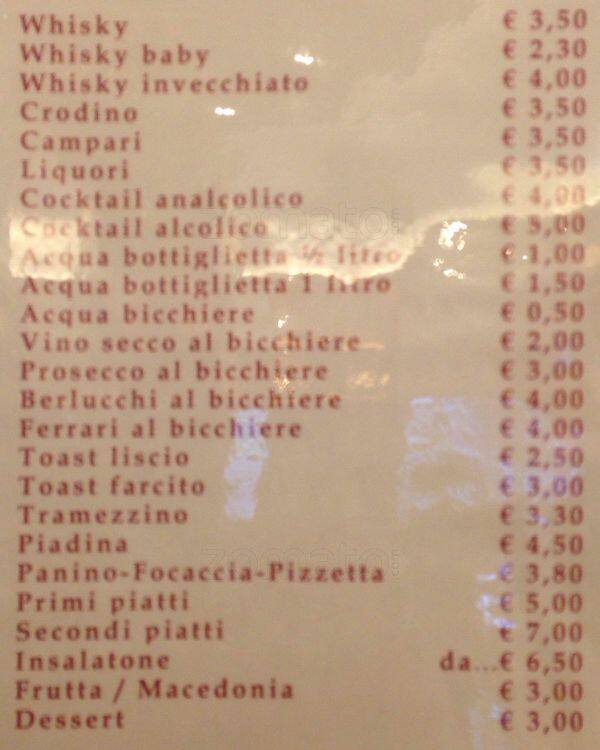Menu di Disciplini Café 