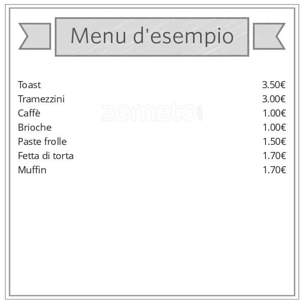Menu di Bar Massimo 