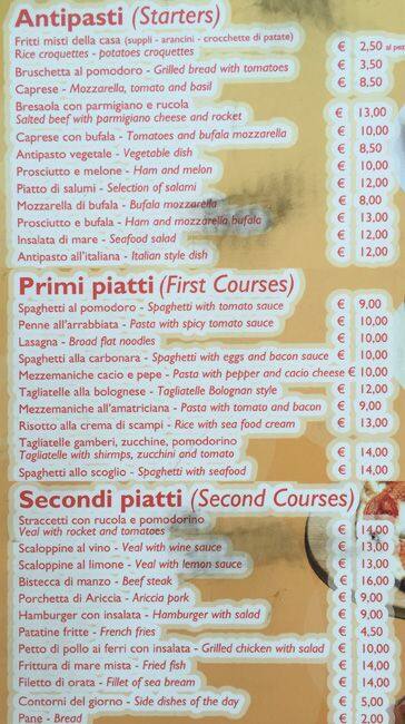 Menu di sale e miele 