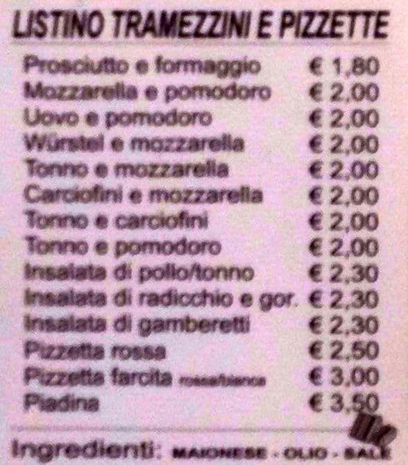 Menu di Antonio da Ceccano 