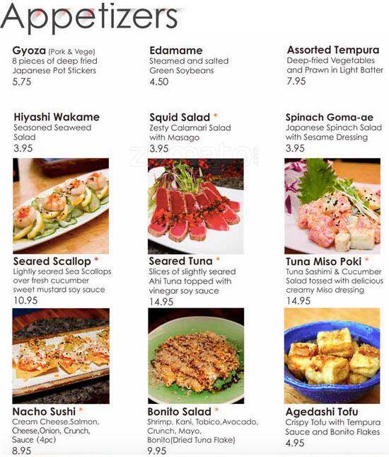 Tokyo House Menu, Menu podniku Tokyo House, Everett, Everett