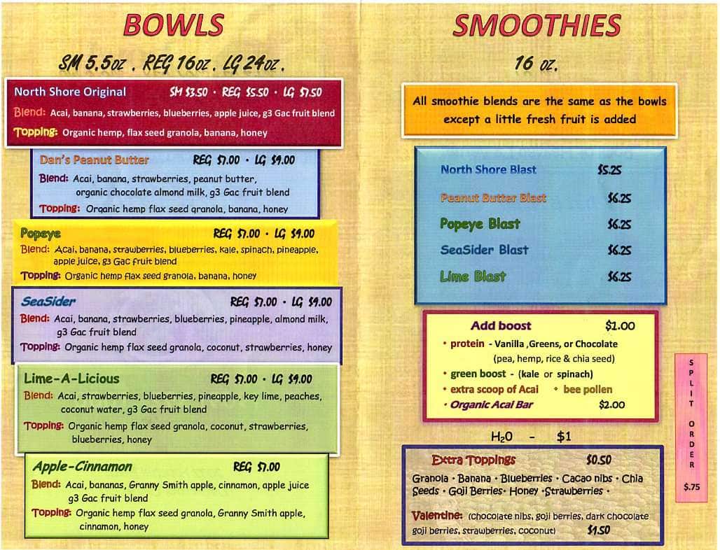Bowl Of Heaven Menu, Menu for Bowl Of Heaven, Foothill Boulevard