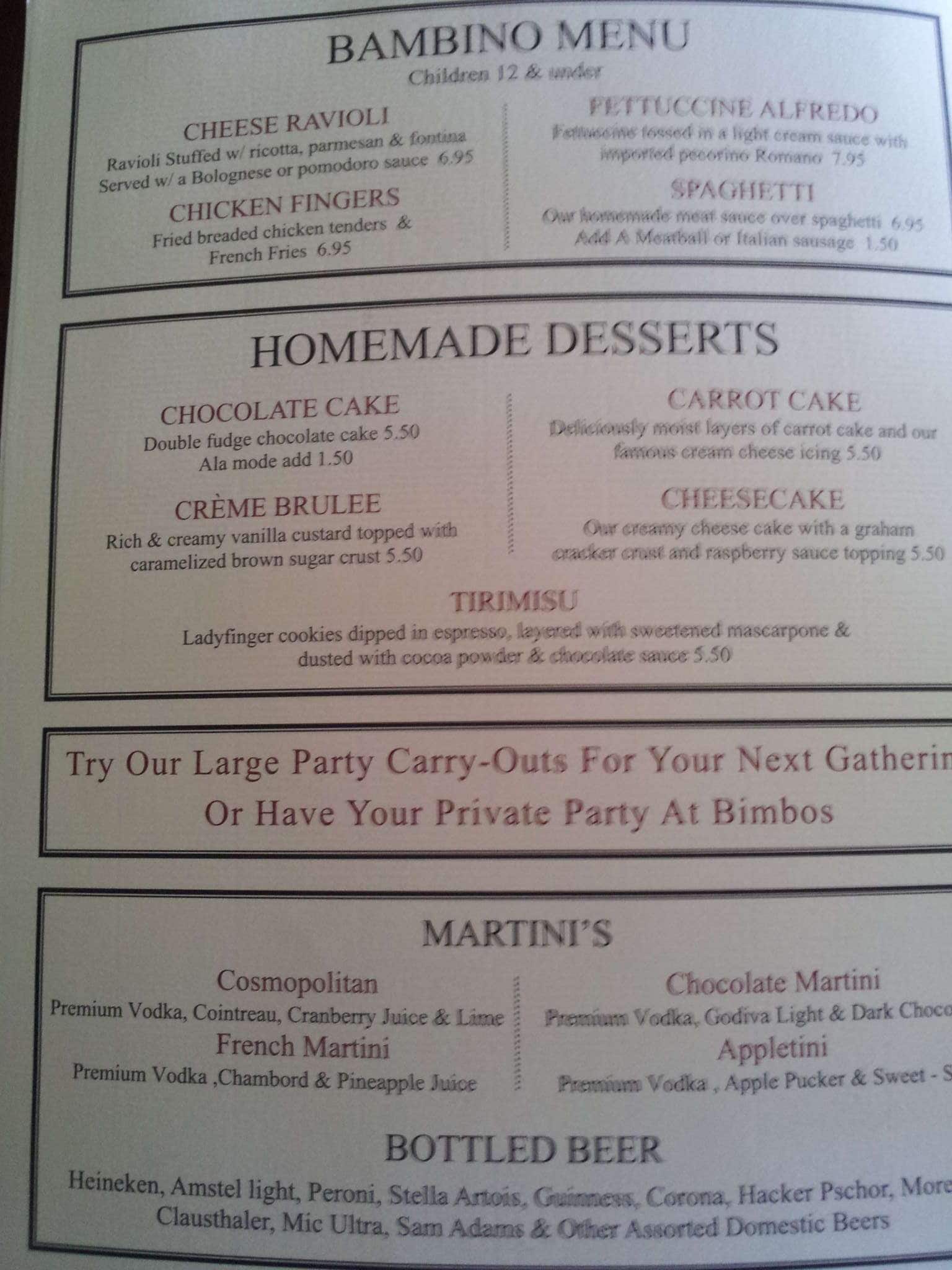 S Italian Kitchen Menu For S Italian Kitchen Mchenry Menu