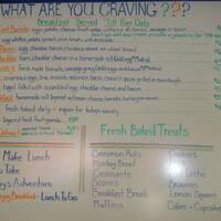 sweet cravings menu