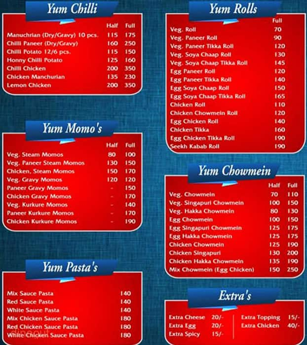 Menu Of Nandal Delicious Hub, Karol Bagh, New Delhi