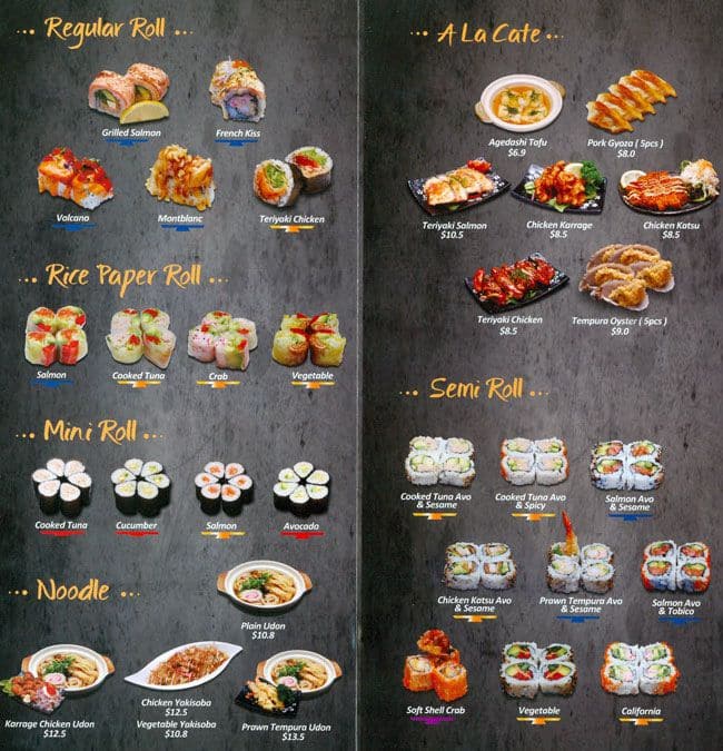 Sugoi Sushi Train Menu, Menu for Sugoi Sushi Train, Balmain, Sydney ...