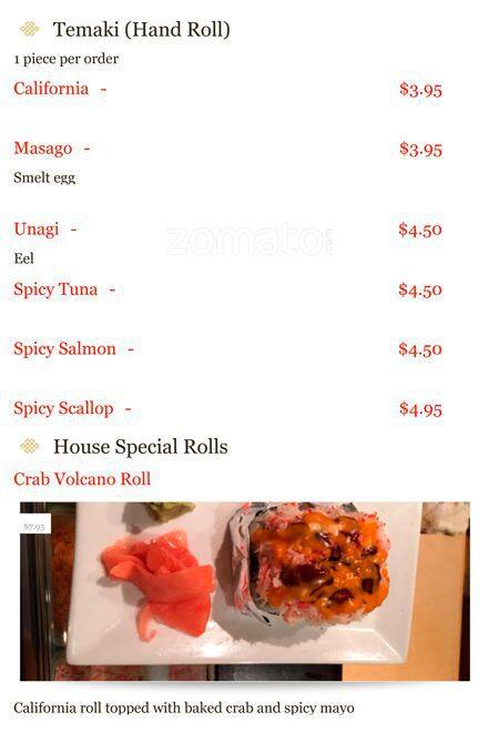 Kobe Japanese Steak & Seafood House Fredericksburg Menu Menu at Otani Japanese Steak and Seafood House restaurant, Fredericksburg