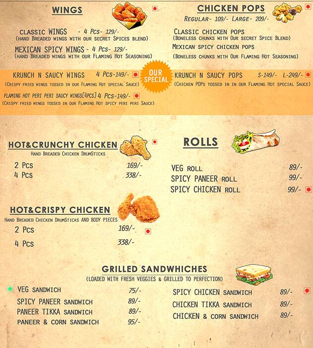 Hi Fry menu
