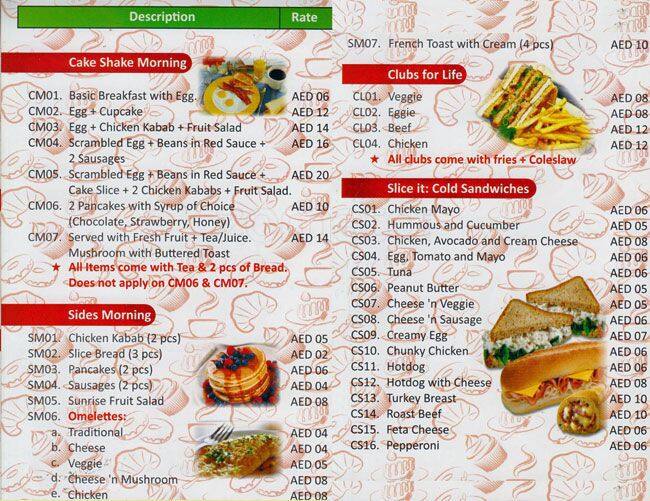 Cake Shake Menu, Menu for Cake Shake, International City, Dubai - Zomato