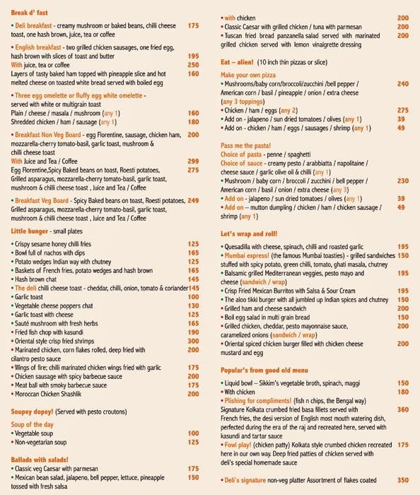 Afraa Deli Menu, Menu for Afraa Deli, New Town, Kolkata - Zomato