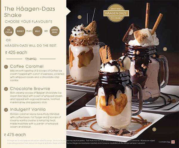 haagen dazs menu board