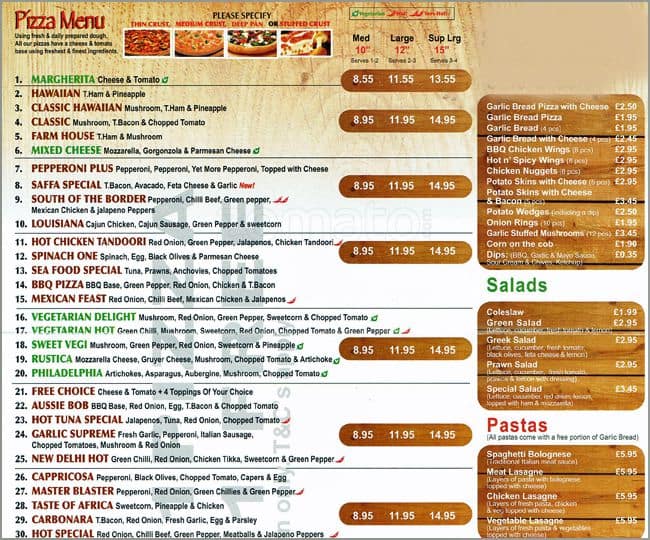 Soni Pizza Menu, Menu for Soni Pizza, Tooting, London Zomato UK