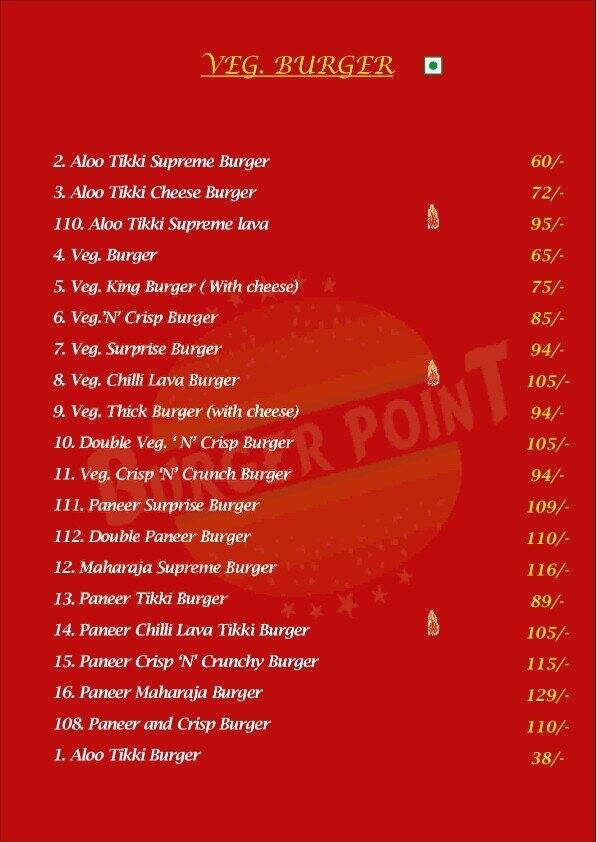Burger Point Menu, Menu for Burger Point, Phase 3, Mohali - Zomato