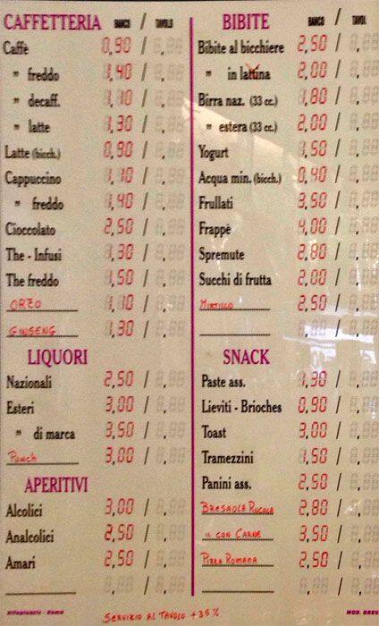Menu di Silver 109 