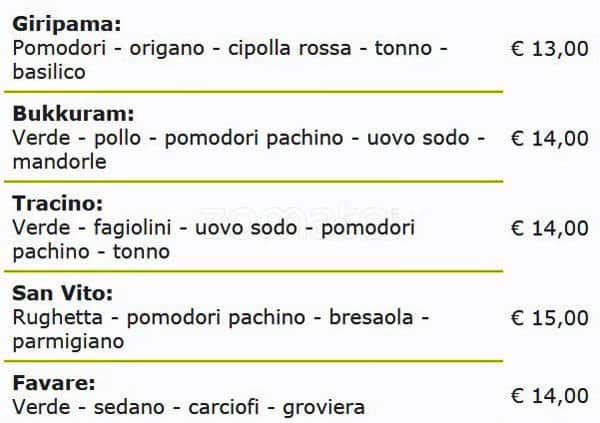 Menu di GiNa 