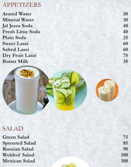 9 Spices menu
