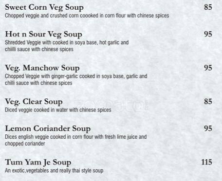 9 Spices menu