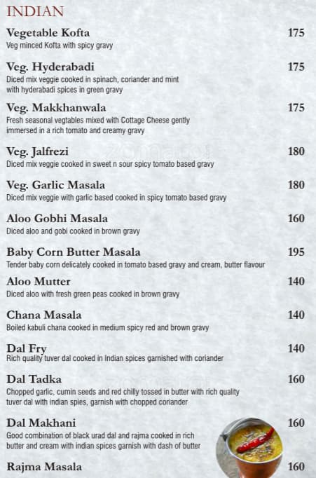 9 Spices menu