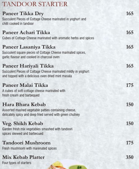 9 Spices menu