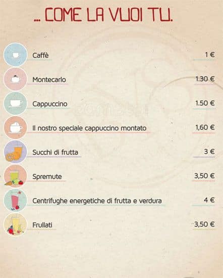 Menu di BYS MILANO 