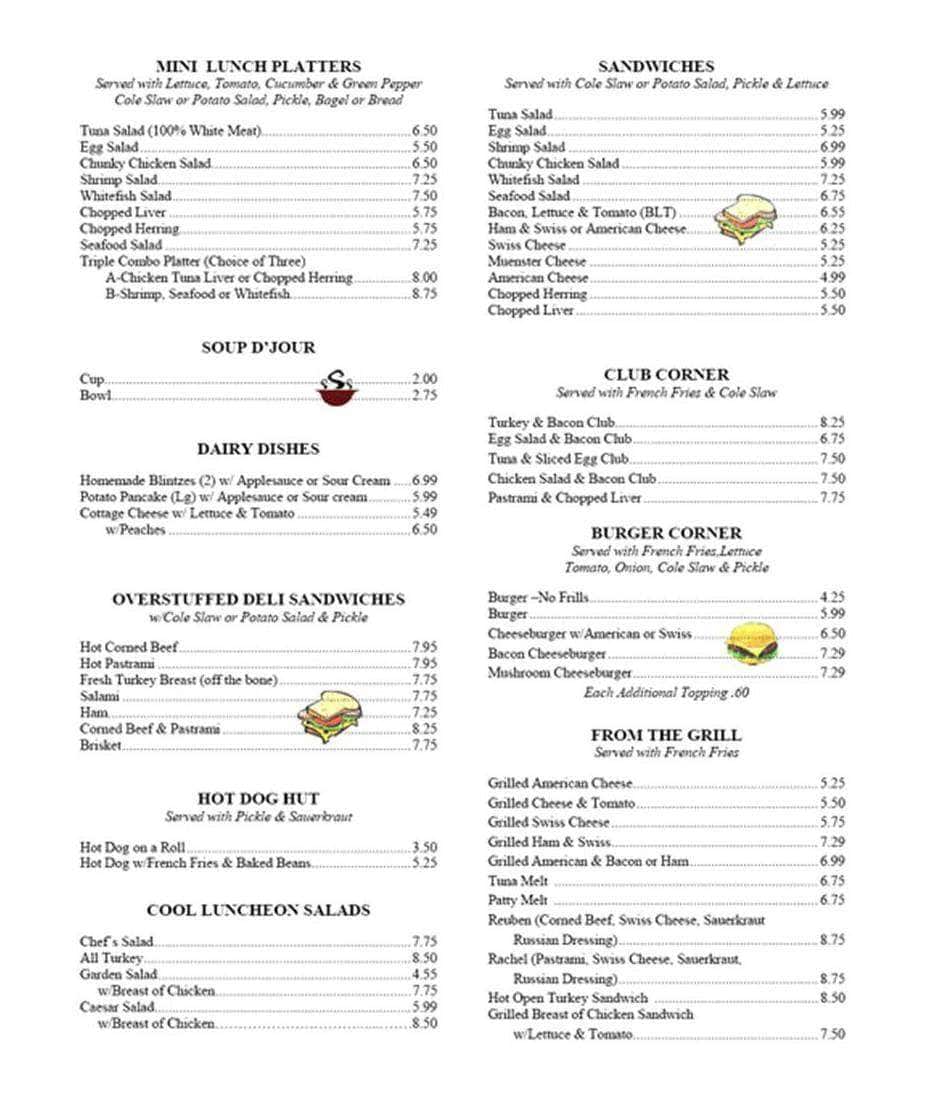 Menu at Bagel Hut restaurant, Coconut Creek