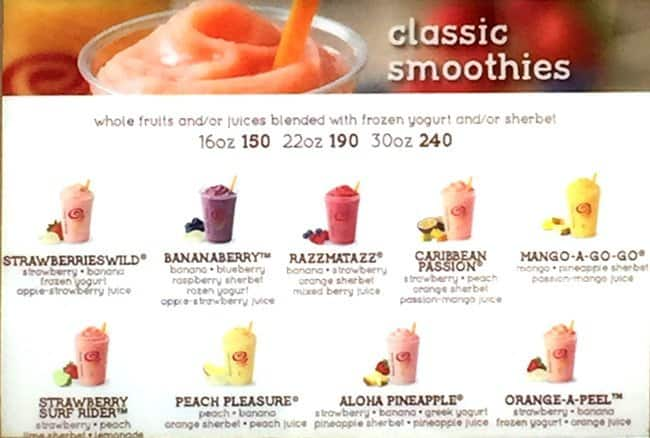  Jamba  Juice  Menu  Menu  for Jamba  Juice  Bonifacio Global 