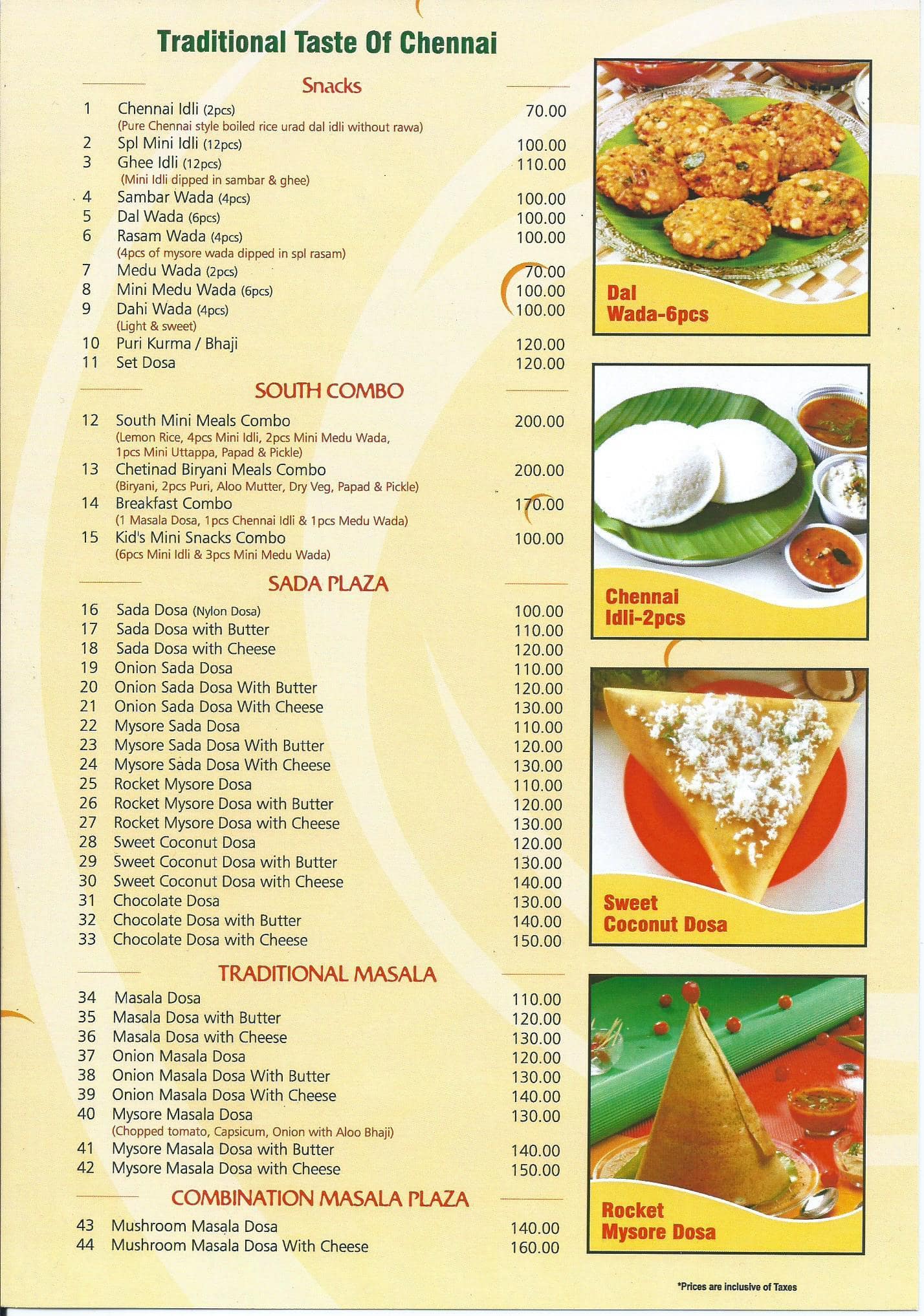 Dosa Plaza Menu, Menu for Dosa Plaza, Magarpatta, Pune - Zomato