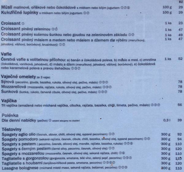 Kavárna Liberál Menu Lunchtime/Zomato