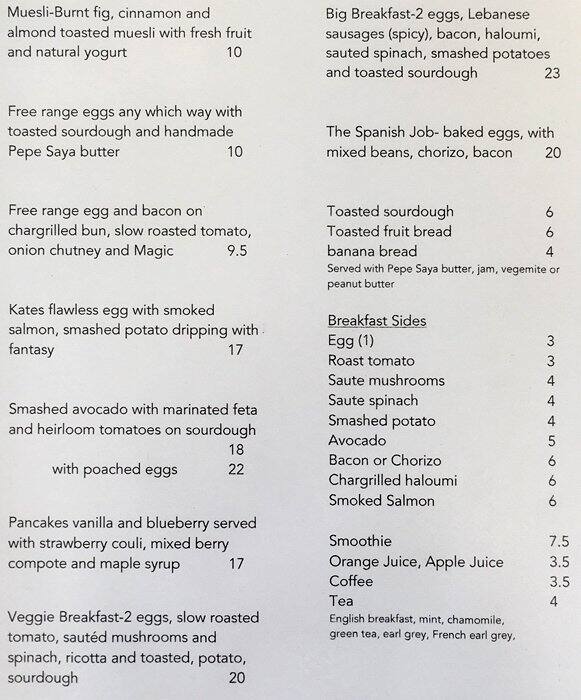 Urbanista Menu, Menu for Urbanista, Woolloomooloo, Sydney - Urbanspoon