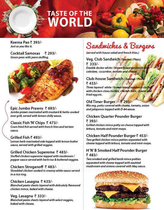 Menu at Hops n Brew, Gurugram