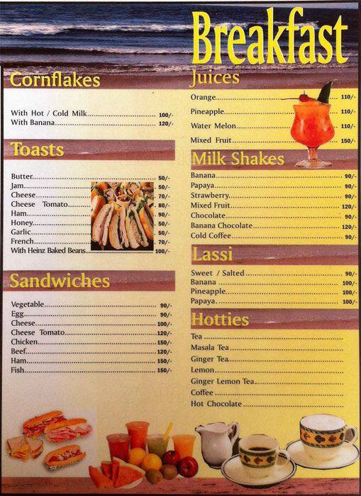 Goan Waves Menu, Menu for Goan Waves, Calangute, Goa Zomato