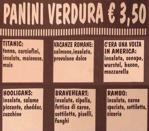 Menu di Hollywood Burger 