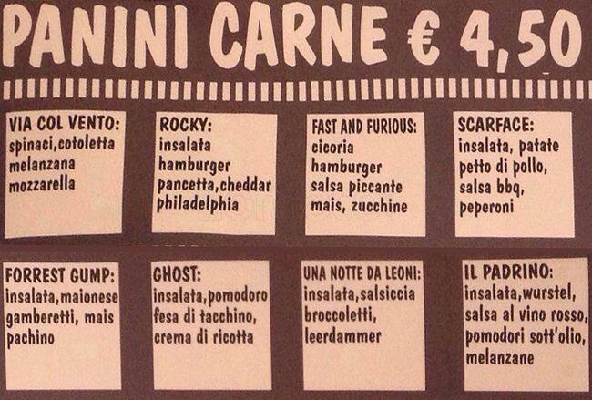 Menu di Hollywood Burger 