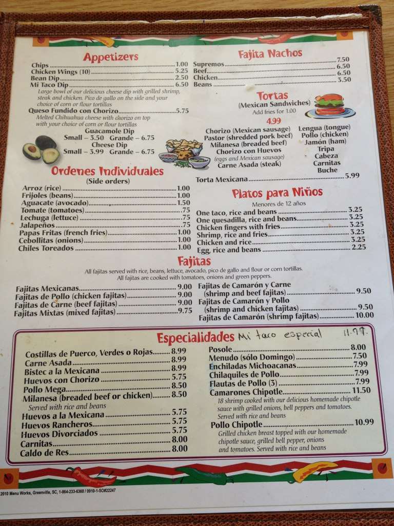 Mi Tacos Menu, Menu For Mi Tacos, Norcross, Atlanta - Urbanspoon/Zomato