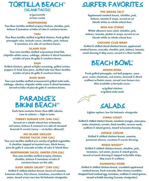 Menu at Islands Restaurant Phoenix, Phoenix