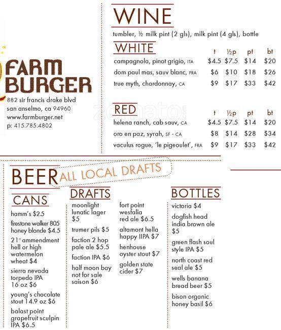 Farm Burger Marin San Anselmo San Anselmo