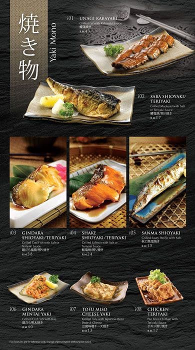 Edo Ichi Menu Menu For Edo Ichi Bangsar South Kuala Lumpur